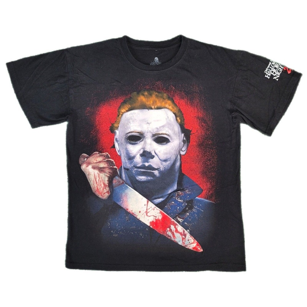 Universal Studios Halloween Horror Nights Michael Myers 2016 Blood Splatter Sz M